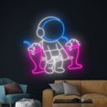 thumbnail image 4 of Handmadetneonsign Astronaut Lifting Milkshake Neon Sign, Astronaut Milkshake LED Light, Astronaut, 4 of 5