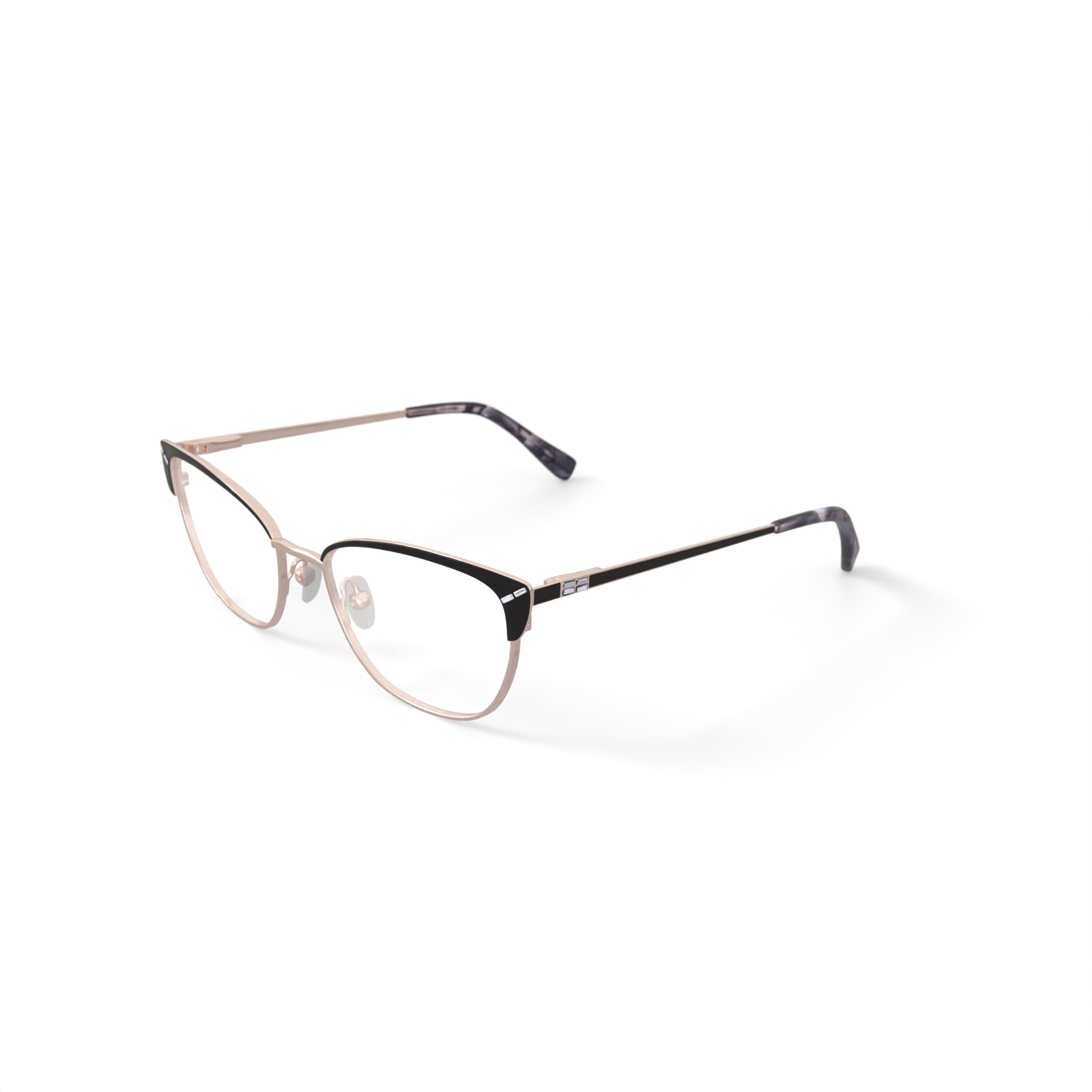 Oscar Women's OSL765 Prescription Eyeglasses with Case, Black