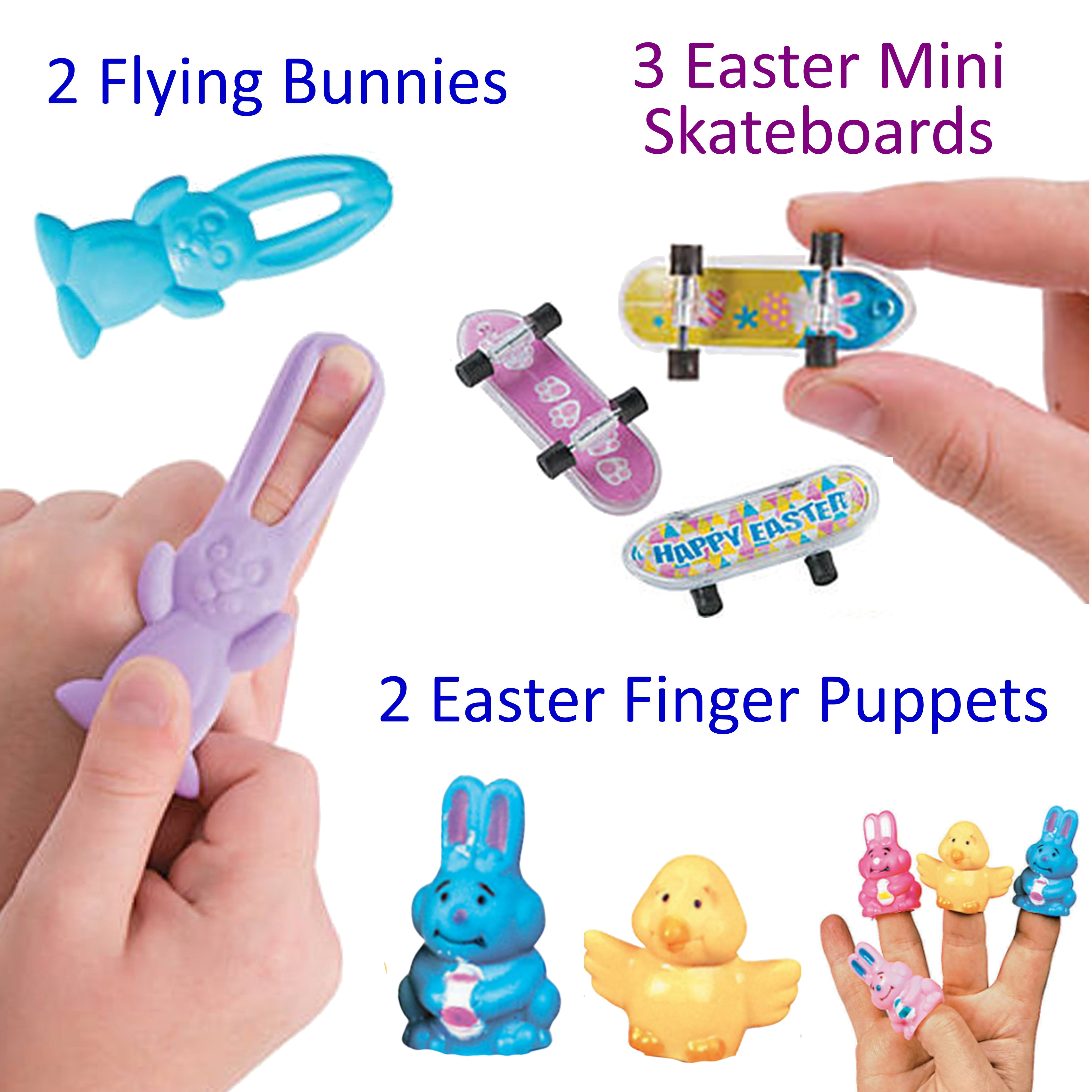 66 Pc Easter Egg Hunt Fillers/Stuffers - Small Easter Toy Assortment (instead of candy) for Easter Baskets & Pinatas