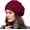 Burgundy, variant on Women's Beret Hat with Flowers & Pearls, Rabbit Hair Blend French Beret