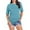 Light Blue, variant on Womens Tops Casual Loose Fit Solid Color Tee Breathable Short Sleeve T Shirt Shirts for Women Brown L