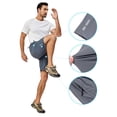 thumbnail image 3 of Little Donkey Andy Men's Stretch Hiking Shorts Quick Dry Lightweight Athletic Shorts for Running Hiking Grey S, 3 of 6