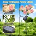 thumbnail image 4 of Fohil Solar Garden Flower Lights,2 Pack Outdoor Waterproof 10-Head Hydrangea LED Lights,Solar Powered Decor for Garden Path Yard, 4 of 7