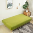 thumbnail image 5 of ACMDL  Fleece Fabric Armless Sofa Bed Cover Solid Color Without Armrest Big Elastic Folding Furniture home Decoration Bench Cover, 5 of 7