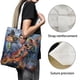 thumbnail image 3 of Archer Bolso de tela con estampado de lienzo para mujer, bolsa de compras reutilizable y estética, con cremallera interior, regalo para mujer, 35 × 40 cm., 3 of 6