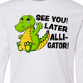 thumbnail image 4 of Inktastic See You Later Alligator Long Sleeve Youth T-Shirt, 4 of 5