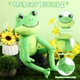 thumbnail image 3 of Peluche Toy HyDren con forma de rana, 43 cm, suaves y largas, color verde, 3 of 8