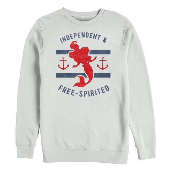 Men's The Little Mermaid Nautical Spirit  Sweatshirt White X Large