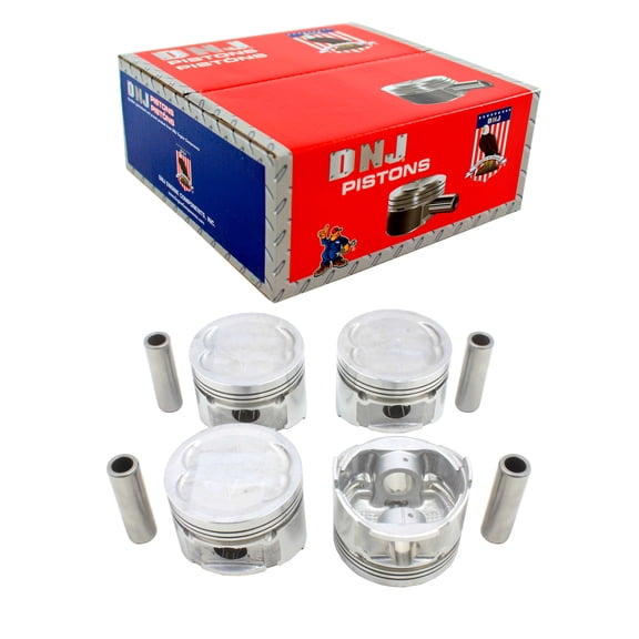 DNJ P100 Std. Complete Piston Set Fits Cars & Trucks 85-94 Dodge Hyundai Colt Excel 1.5L SOHC