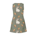 thumbnail image 6 of HOXZODT Women’s Easter Dress Sleeveless V-Neck Casual Tank Dress with Pockets, Cute Bunny Print, Womens Easter Dress 2026 for Spring Holiday, Gray, M, 6 of 7