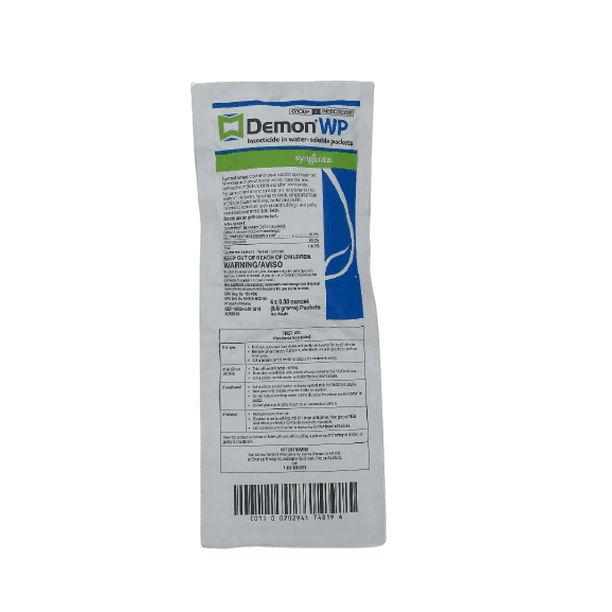 Demon WP 4 pack Insecticide Water Soluble Packets For Cockroaches, Palmetto Bugs, Water Bugs, Spiders, Ants, Scorpions, Earwigs, Silverfish, Boxelder ...