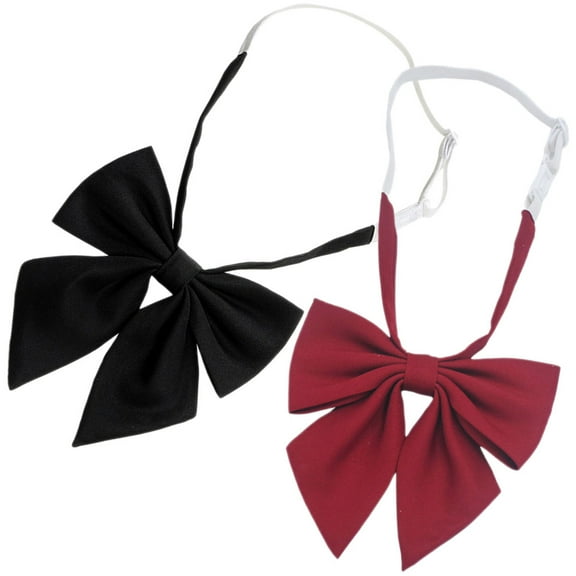 KAKOWELY Bow Tie for Women 2Pcs Classic Design with Adjustable Pre-tied Function for Dinner