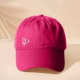 thumbnail image 2 of LSONABXA Hot Pink Baseball Caps for Women Under $5 Women's Baseball Cap UniFashion Cute Trendy Adjustable Hat for Workout Running Muslim Hat, 2 of 5