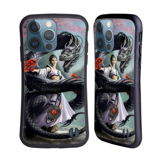 Head Case Designs Officially Licensed Anne Stokes Dragons 3 Dancer Hybrid Case Compatible with Apple iPhone 13 Pro
