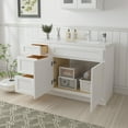 thumbnail image 3 of 54 in. W x 21 in. D x 32.5 in. H Bath Vanity Cabinet without Top in White, 3 of 5