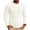 c01White, variant on Mens Casual Sweatshirts Stretch Solid Crewneck Pullover Long Sleeve Tees Soft Breathable Comfy Textured Shirts Black XXL