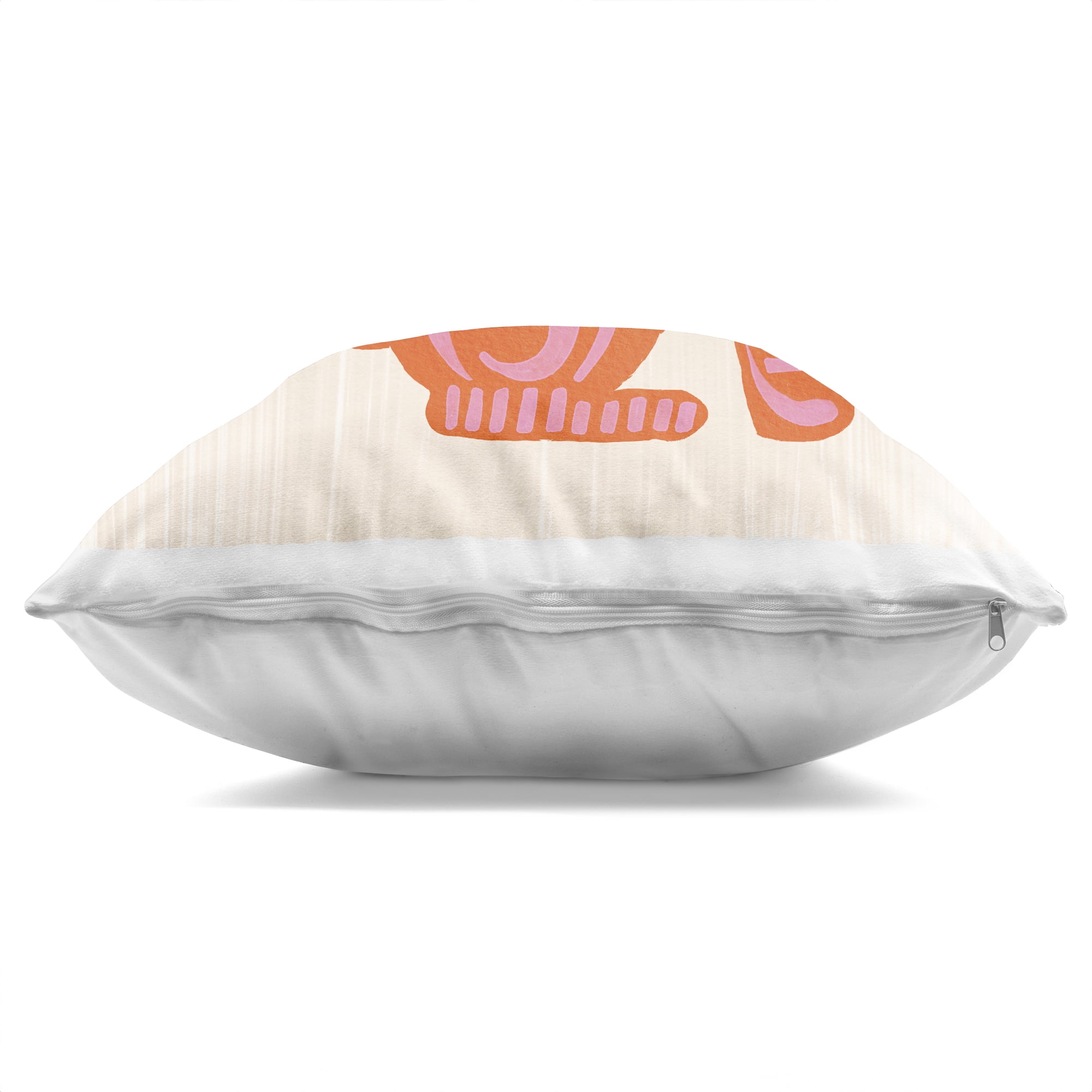 Stupell Industries Whimsical Folk Fox Vibrance Decorative Printed Throw Pillow, design by The Paper Curator, 18 x 7 x 18