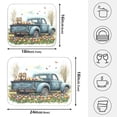 thumbnail image 2 of Ryvnso Truck Easter Dish Drying Mat for Kitchen Countertop 18x24 Large Dish Pad Drainer Rack Dish Sink Mats, 2 of 7