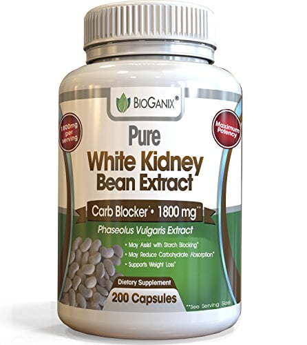 BioGanix Best Carb and Fat Blocker Supplement For Weight Loss, 1800 Mg, 200 Capsules