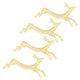 thumbnail image 5 of Soporte para palillos dorado, soporte para palillos de 4 piezas, soporte para cucharas con forma de perro más suave, soporte para palillos, valor excepcional, 5 of 14