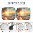 thumbnail image 6 of Gukieu Tropical Sunset Beach Scene Print Car Windshield Sun Visor, Foldable Anti-UV Car Sun Visor Suitable for Vans, Trucks Car Accessories-Large, 6 of 6