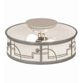 thumbnail image 7 of Meyda Tiffany 174675 Revival Deco 2 Light 12" Wide Semi-Flush Drum Ceiling Fixture -, 7 of 7