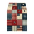 thumbnail image 2 of Patriotic Patchwork Table Runner America Stars and Stripes Linen Table Runner for 4th of July Independence Day Home Decor Kitchen Dining Coffee Table Decoration Red White Blue Flag Tablecloth, 2 of 6