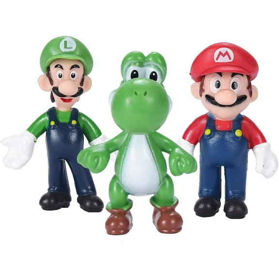 3 PCS Mario/Mary bro Toys, Action Figure, Decorations (5-inch)