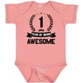 thumbnail image 3 of Inktastic 1 year of being awesome birthday black Boys or Girls Baby Bodysuit, 3 of 5