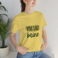 thumbnail image 3 of Fine Like Brine T-shirt, Unisex Funny Pickle Lover Short Sleeve Tee, Yellow, Large, 3 of 9