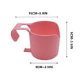 thumbnail image 3 of SLYNSHome Poolside Cup Holders for Above Ground Swimming Pool Beverage Rack Swimming Pool Storage Basket Clip-On No-Spill Cup Holder (Pink), 3 of 5