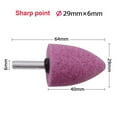 thumbnail image 3 of 1 Pce Tête de Meulage Conique en Corindon Rouge de 6 mm pour Polissage et Détartrage de Rouille, 3 of 4