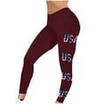 thumbnail image 3 of Nrmvnmi Patriotic High Waist Leggings for Women Fourth of July American Flag Patterned Compression Tights Women USA Flag Mothers Day Gifts For Her, 3 of 5