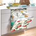 thumbnail image 2 of Yayeee Magnetic Dishwasher Cover for The Front Decoration Home Kitchen Machine Sticker Protector, Apples Flower Pattern, 2 of 6