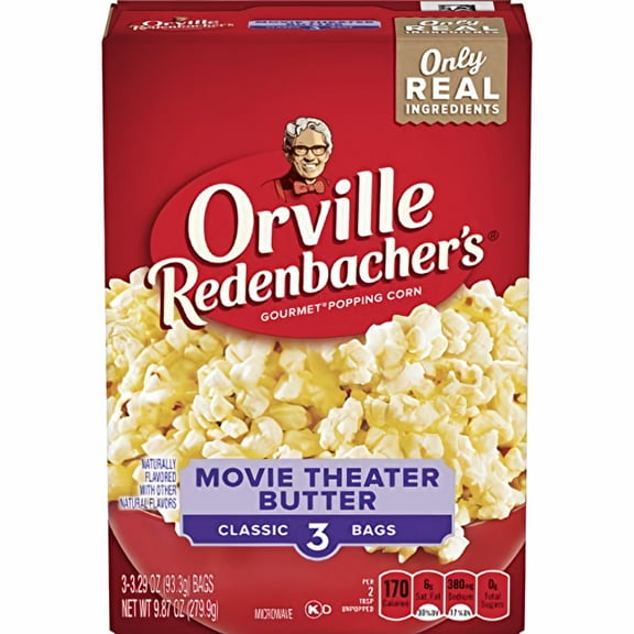 Orville Redenbacher's Movie Theater Butter Microwave Popcorn (Pack of 5)