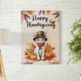 thumbnail image 2 of Happy Thanksgiving Devon Rex Welcome Thankful Fall Autumn Pumpkin Vertical Matte Canvas Poster Cat Lover Kitten Owner Gifts Wall Art Home Decor - 02021, 2 of 5