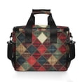 thumbnail image 7 of FORMRS Insulated Cooler Bag 24 Cans Capacity Soft Leakproof Lunch Box with Side Pockets, Dark Tartan Pattern, 7 of 7