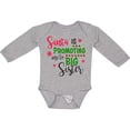 thumbnail image 3 of Inktastic Santa is Promoting Me to Big Sister Girls Long Sleeve Baby Bodysuit, 3 of 5