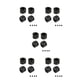thumbnail image 1 of Vogacara Paquete de 4 adaptadores de 5 mm a 12 mm Reacondicionamiento Mano de obra exquisita Mejora el rendimiento Acoplador de cubo de rueda de vehículo Type2 NO2 Vogacara CBP205496, 1 of 5