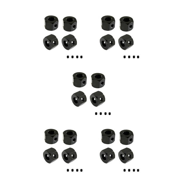 Vogacara Paquete de 4 adaptadores de 5 mm a 12 mm Reacondicionamiento Mano de obra exquisita Mejora el rendimiento Acoplador de cubo de rueda de vehículo Type2 NO2 Vogacara CBP205496
