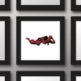 thumbnail image 3 of Gallery Pops Marvel Comics - Deadpool - Reclined Pose Wall Art, Black Framed Version, 12" x 12", 3 of 5