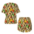 thumbnail image 5 of Lsque Kittens With Maple Leaves Women's Short-Sleeved Pajama Set - 2 Piece Soft and Lightweight Sleepwear Set-Small, 5 of 9