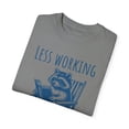thumbnail image 4 of Unisex Less Working More Reading Funny Raccoon Comfort Colors Shirt, 4 of 8