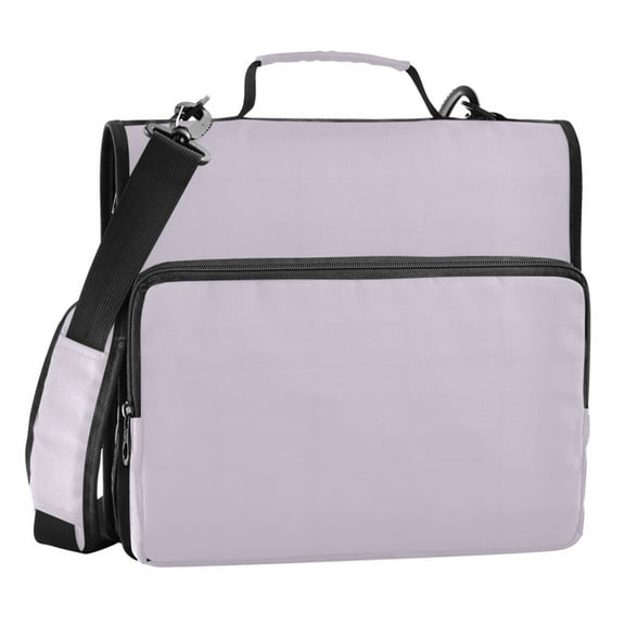 ALAZA Zipper Binder Light Purple Background 3 Ring Trapper Keeper File Folder Organizer Bag