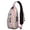 Pink-61, variant on Sling Backpack – Cute Dino Pattern Bag for Women – Colorful Funny Shoulder Purse for Men and Dino Fans