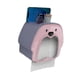 thumbnail image 3 of Dispensador de pañuelos montado en la pared Linda caja de almacenamiento de pañuelos para colgar en la pared Cubierta de caja de pañuelos faciales multiusos para baño Púrpura y rosa, 3 of 12