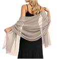 thumbnail image 2 of Zynoxe Womens Chiffon Shawl Lightweight Solid Color Shawls and Wraps for Evening Dresses and Formal Events, 2 of 8
