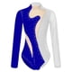 thumbnail image 3 of Traje de patinaje artístico para mujer, traje de ballet, danza, gimnasia rítmica, leotardo de manga larga con diamantes de imitación brillantes, malla transparente, ropa de baile, 3 of 5