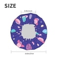 thumbnail image 4 of Kdxio Space Print Shower Cap for Women,Elastic and Reusable,Double Waterproof Layers Bathing Hat, 4 of 6