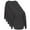 Gray, variant on 5 Pack Women's Pom Pom Jersey Youth Game Day Jersey Long Sleeve T-Shirts-Black-XL